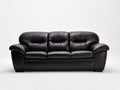 Canapé 3 places - Similicuir - 210 x 90 x 95 cm - Noir - Style classique